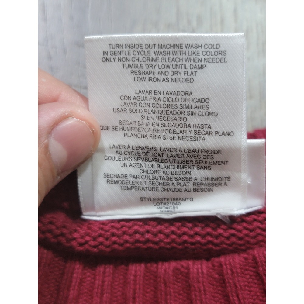 Game of Thrones Lannister I Drink and I Know Things Holiday Sweater Maroon Small - Picture 6 of 7
